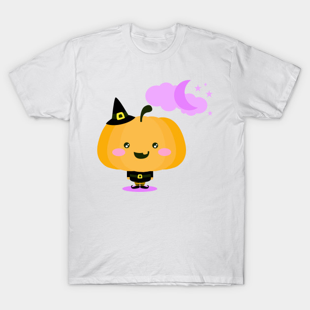 Halloween pumpkin in witch costume T-Shirt-TOZ